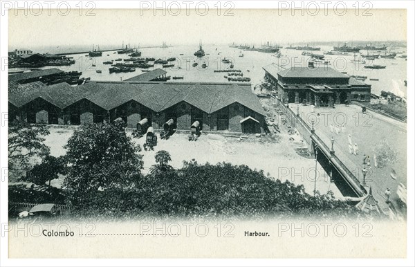 Colombo harbour, Ceylon, early 20th century(?). Artist: Unknown