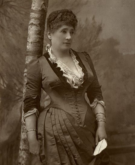 Mrs John Wood, British actress and theatre manager, 1888.  Artist: Ernest Barraud