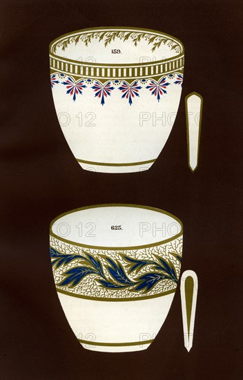 Derby patterns, 1876.  Artist: Hall & England