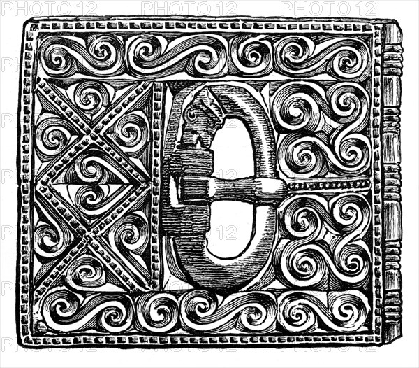 Buckle from Smithfield, London, 1893. Artist: Unknown