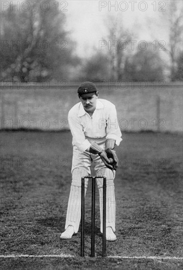 Bill Storer, Derbyshire and England cricketer, c1899. Artist: WA Rouch