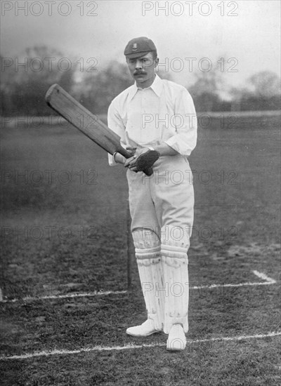 Robert Carpenter, Essex cricketer, c1899.  Artist: Hawkins & Co