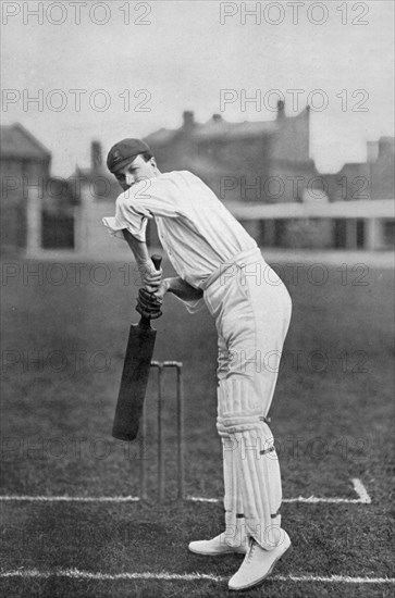 Mr P Perrin, Essex cricketer, c1899. Artist: WA Rouch