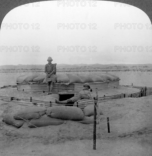 A unique sand blockhouse, South-West Africa, World War I, c1915. Artist: Realistic Travels Publishers