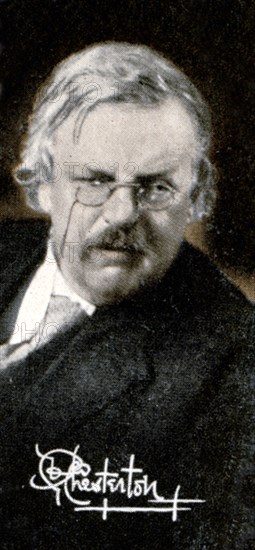 Gilbert Keith Chesterton (1874-1936), 1935. Artist: Unknown