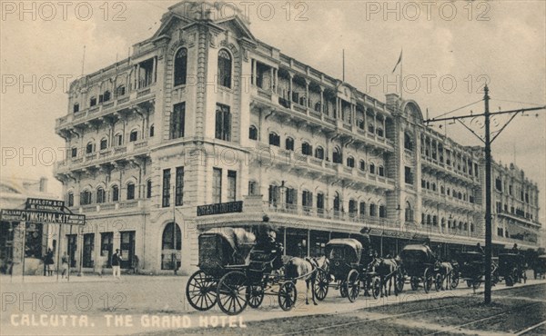 The Grand Hotel, Calcutta, c1920. Artist: Unknown