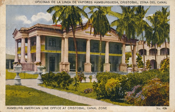 Hamburg American Line Office at Cristobal, Canal Zone, c1920s. Artist: Unknown