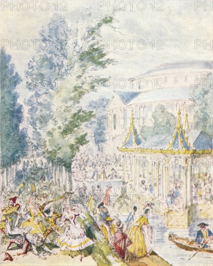 Day Masquerade in Ranelagh Gardens, (1842), 1903. Artist: Unknown