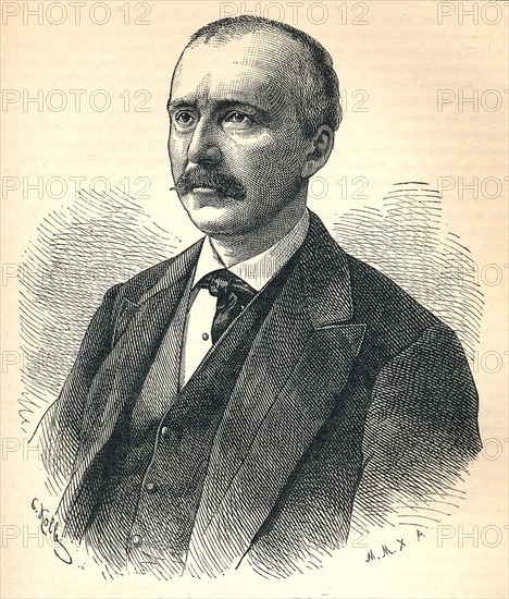 'Heinrich Schliemann', (1822-1890), German archaeologist, 1893. Artist: Unknown.