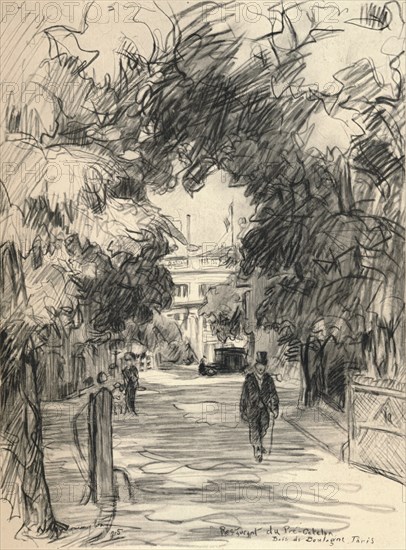 'Restaurant du Pré-Catela, Bois de Boulogne', 1915. Artist: Frank Milton Armington.