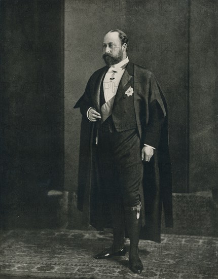 The Prince of Wales as a bencher of the Middle Temple, 1884 (1910). Creator: W&D Downey.