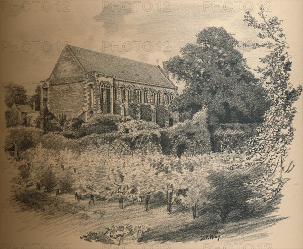 'The Hall, Eltham Palace', 1902. Artist: Thomas Robert Way.