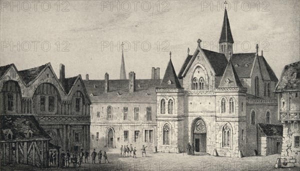 'The College of Sorbonne in 1550', 1915. Artist: Unknown.