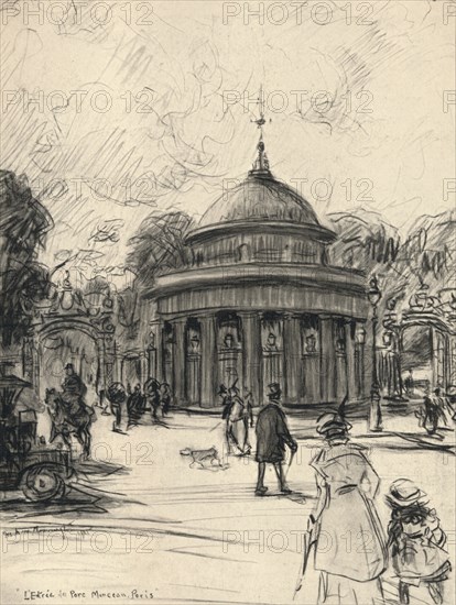 'Entrance to the Parc Monceau', 1915. Artist: Frank Milton Armington.