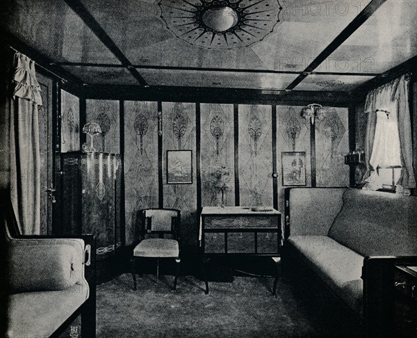 'Cabin-De-Luxe on the North German Lloyd SS. Kronprinzessin Cecilie', c1907. Artist: Unknown.