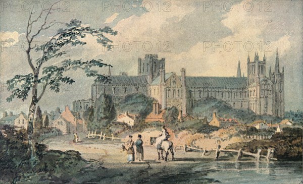 'Peterborough Cathedral from the North', 1909. Artist: JMW Turner.