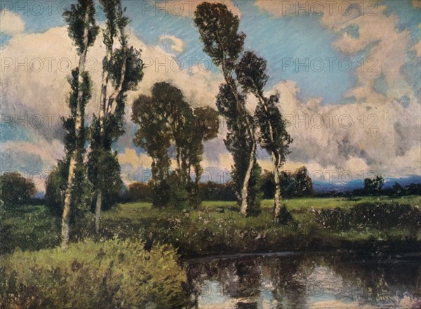 'The Poplars', c1910. Artist: Ferdinand Engelmuller.