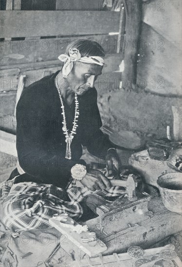 'Navajo Silver and Turquoise Jewellery', 1931. Artist: Unknown.