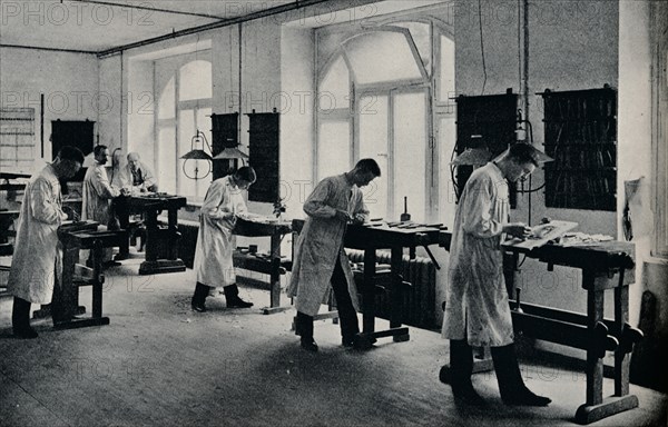 Workshop of the Arts and Crafts technical school, Flensburg, Germany. c1908. Artist: Unknown.