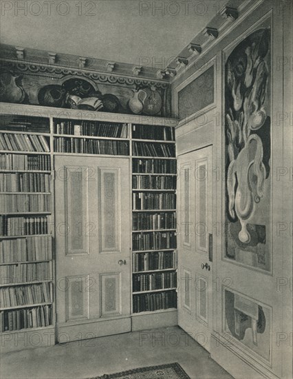 'Corner of Mrs. St. John Hutchinson's Drawing Room, Regent's Park. Panels by Duncan Grant', 1928. Artist: Unknown.