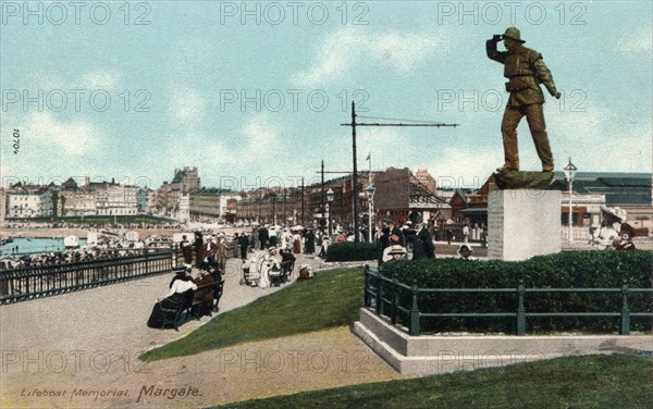 Lifeboat Memorial, Margate, Kent c1905. Artist: Unknown.