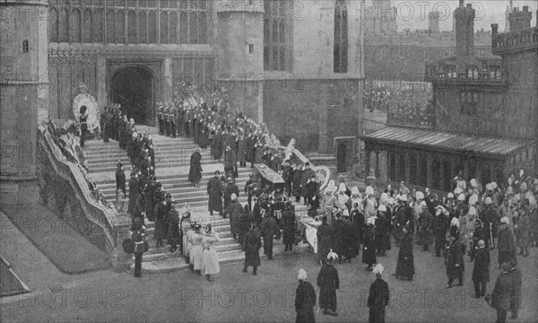 The funeral of Queen Victoria, 1901 (1909).  Artist: Unknown.