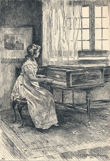 'Illustration to John Halifax, Gentleman', c1897. Artist: Alice Barber Stephens.