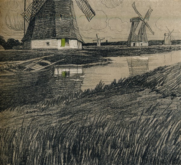 'Near Rotterdam', c1912. Artist: Ernest Bewlay.