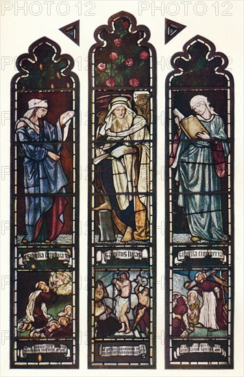 'Sibyl Window, Jesus College Chapel, Cambridge', c1872. Artist: Sir Edward Coley Burne-Jones.