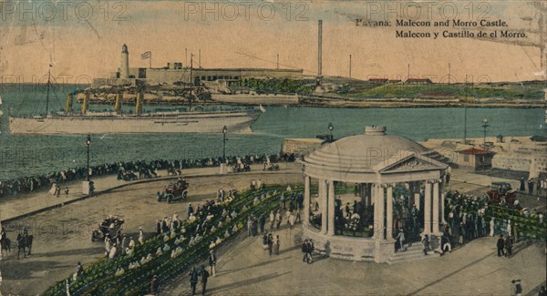 Malecon and Morro Castle, Havana, Cuba, c1920. Artist: Unknown.