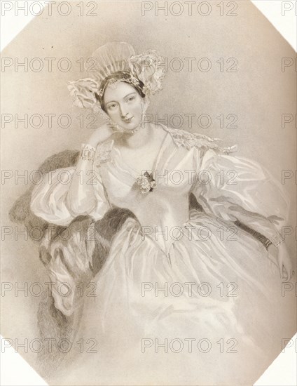 'Marguerite Countess of Blessington', c1834. Artist: Henry Thomas Ryall.