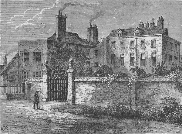 'John Tradescant's House at Kennington', c1883, (1912). Artist: Elias Ashmole.