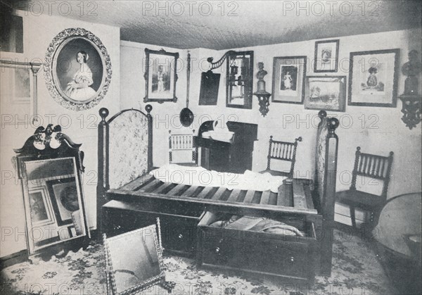 'Bedstead and Furniture of the Room Occupied by Princess Victoria at Broadstairs', c1899, (1901). Artist: Swaine & Co.
