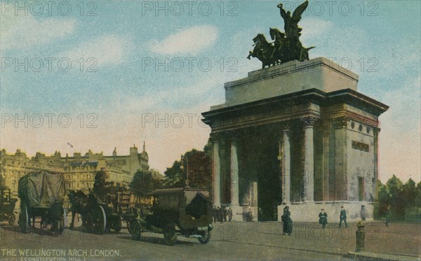 'The Wellington Arch, London', c1910.  Creator: Unknown.
