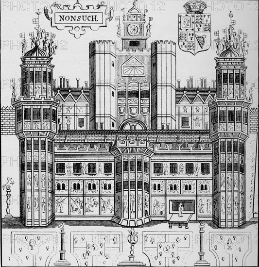 Nonsuch House, London, c1845 (1904). Artist: Unknown.