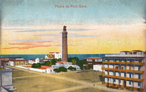 'Phare de Port-Said', c1900. Artist: Unknown.