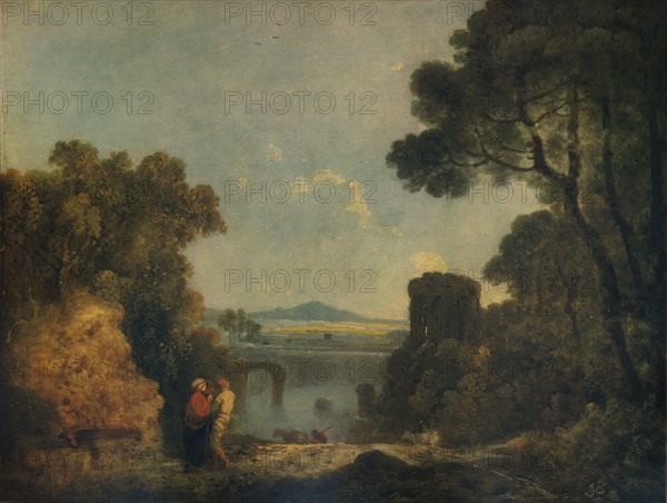 'Italian River Landscape with a broken Bridge', c1779, (1938). Artist: Richard Wilson.