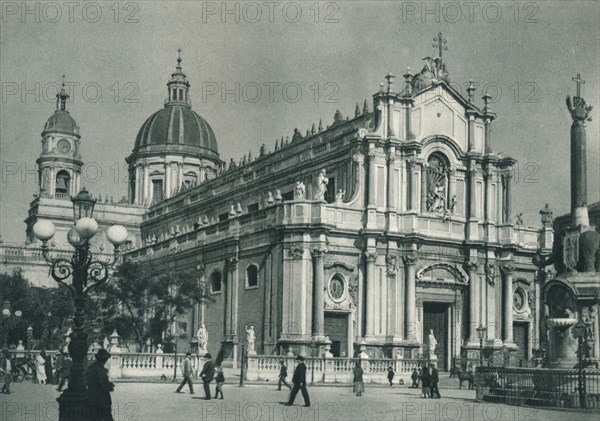 Catania Cathedral, Sicily, Italy, 1927. Artist: Eugen Poppel.