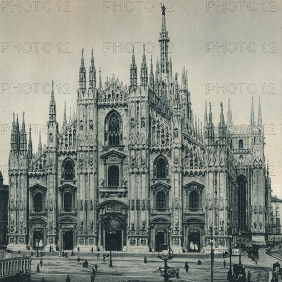 Facade of the Duomo, Milan, Italy, 1927. Artist: Eugen Poppel.