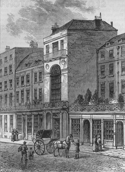 The Thatched House Tavern, Westminster, London, c1870 (1878). Artist: J Greenaway.