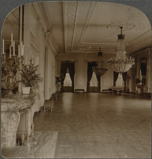 'East room where receptions are held, White House, Washington D.C.', c1900. Artist: Unknown.