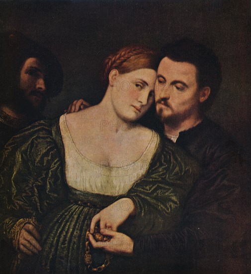 'The Lovers', 1525-1530 (c1940). Artist: Paris Bordone.