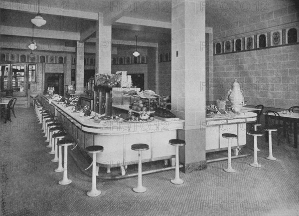 Lunch room, George Washington Hotel, Washington, Pennsylvania, 1923. Artist: Unknown.