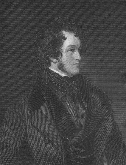 'Mr. Harrison Ainsworth', c1840. Artist: WC Edwards. - Photo12-Heritage ...