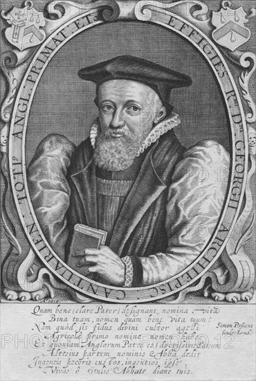 'Effigies R.Mi D.Ni Georgii Archiepisc: Cantuarien: Toti Angl: Primat: Etc', 1616. Artist: Simon de Passe.