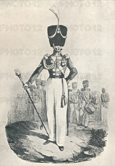 '87th Regiment or Royal Irish Fusiliers, Drum Major (1828)', 1828 (1909). Artist: Maxim Gauci.