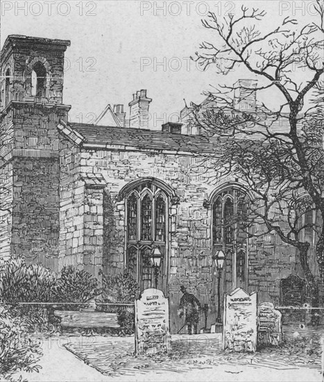 'The Savoy Chapel', 1890. Artist: Unknown.