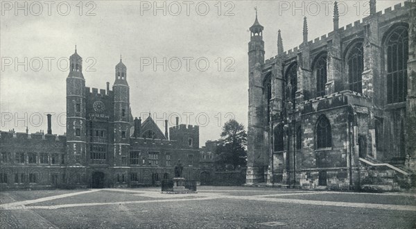 'School Yard and Chapel', 1926. Artist: Unknown.