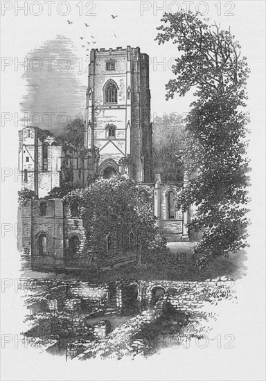 'The Tower',  Fountains Abbey, c1880, (1897). Artist: Alexander Francis Lydon.