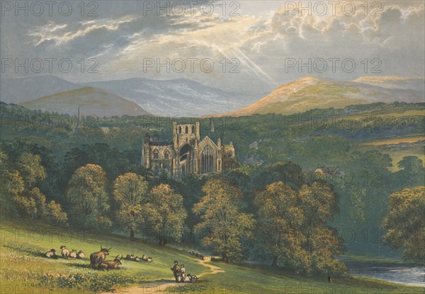 'Melrose Abbey', 1882, (1897). Artist: Alexander Francis Lydon.